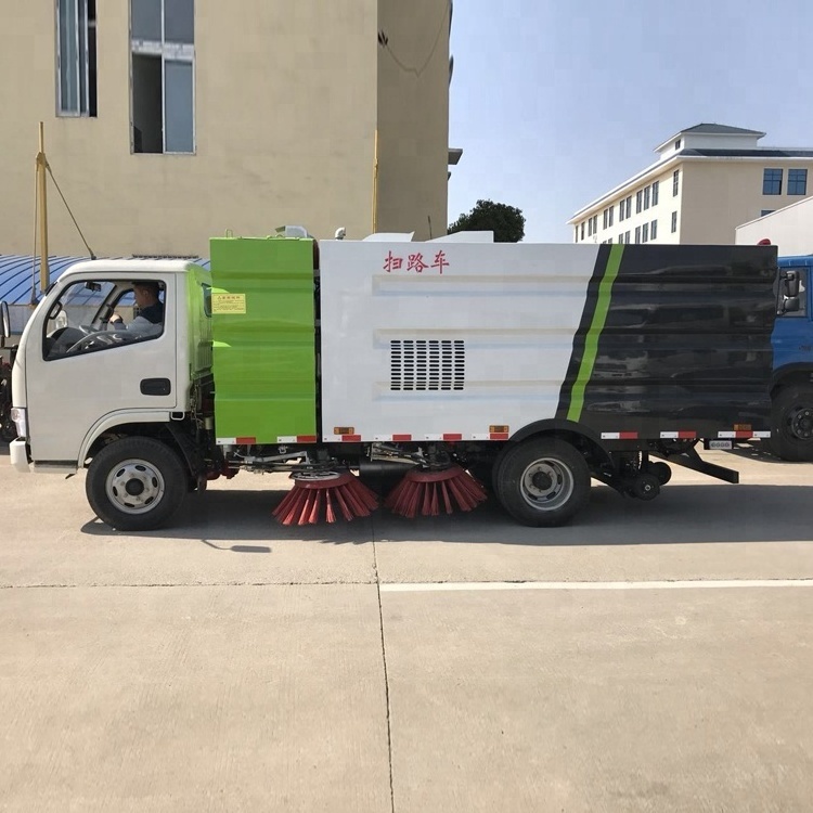 High efficient street cleaners 4x2 vacuum road sweeper truck