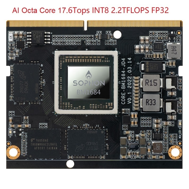 High quality AI core board eight core A53 large memory high computing power BM1684 SOHPON BM1684 som SOPHON core board