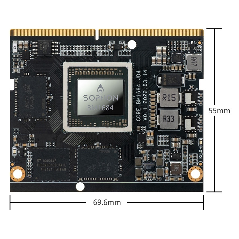 High quality AI core board eight core A53 large memory high computing power BM1684 SOHPON BM1684 som SOPHON core board