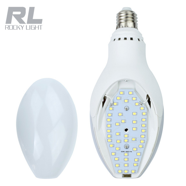 Hot sales 38w olive bulb light AC85-265v bowling rocket bulb lamp e27 high power led plastic bulb