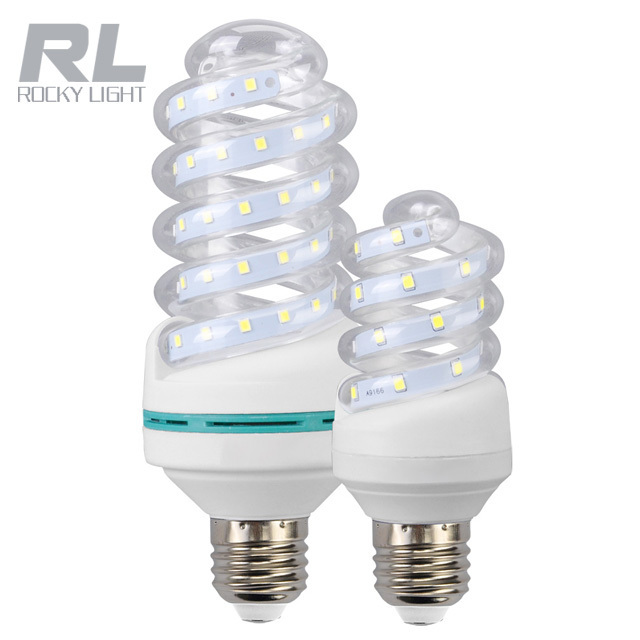 High quality IC driver SMD2835 LED bulb AC85-265V spiral energy saving bulb lamp 24 watt 110lm/w corn shape light