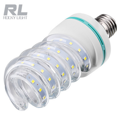 High quality IC driver SMD2835 LED bulb AC85-265V spiral energy saving bulb lamp 24 watt 110lm/w corn shape light