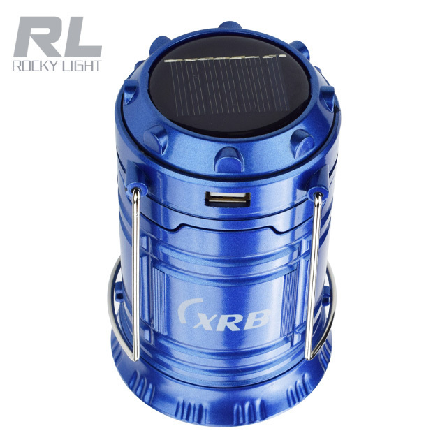 Reasonable Price 6+1 led 6000k Flashlights Collapsible Solar Lanterns Chargeable Led Telescopic Camping Lights