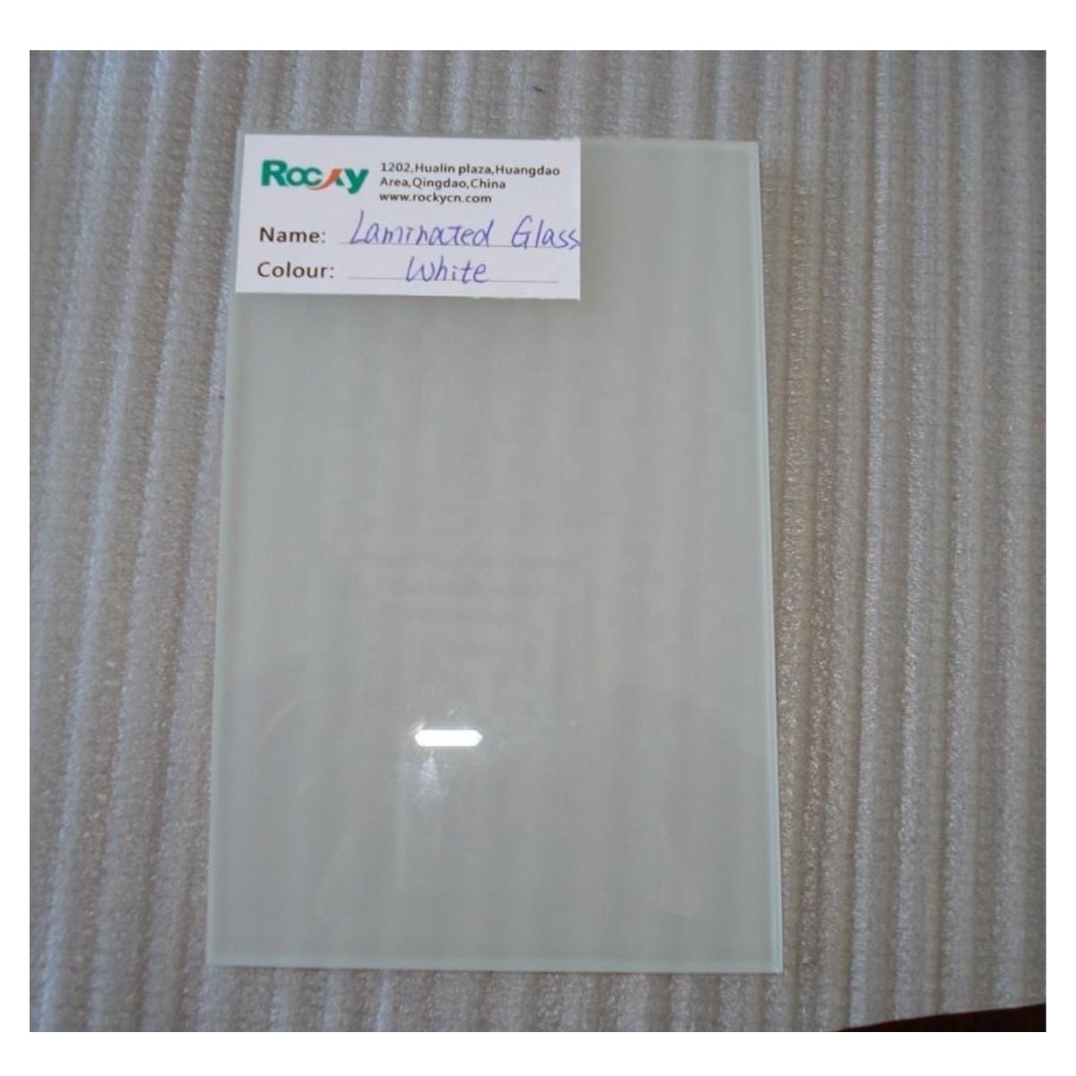 6.3mm PVB frosted laminated glass pane