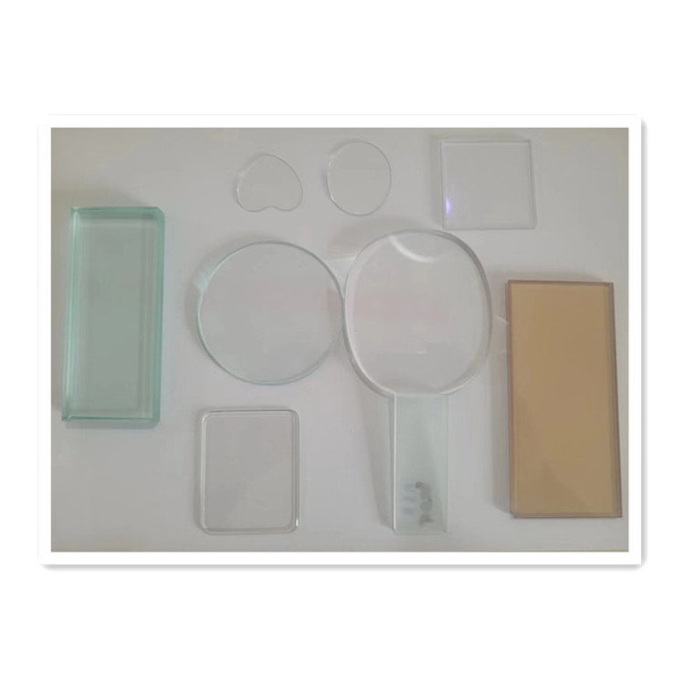 tempered glass for light cover glass led lighting cover with screen printing round ultra clear light glass