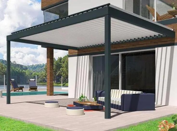 Modern Garden Waterproof Aluminum Bioclimatic Gazebo Bioclimatic Aluminum Pergola