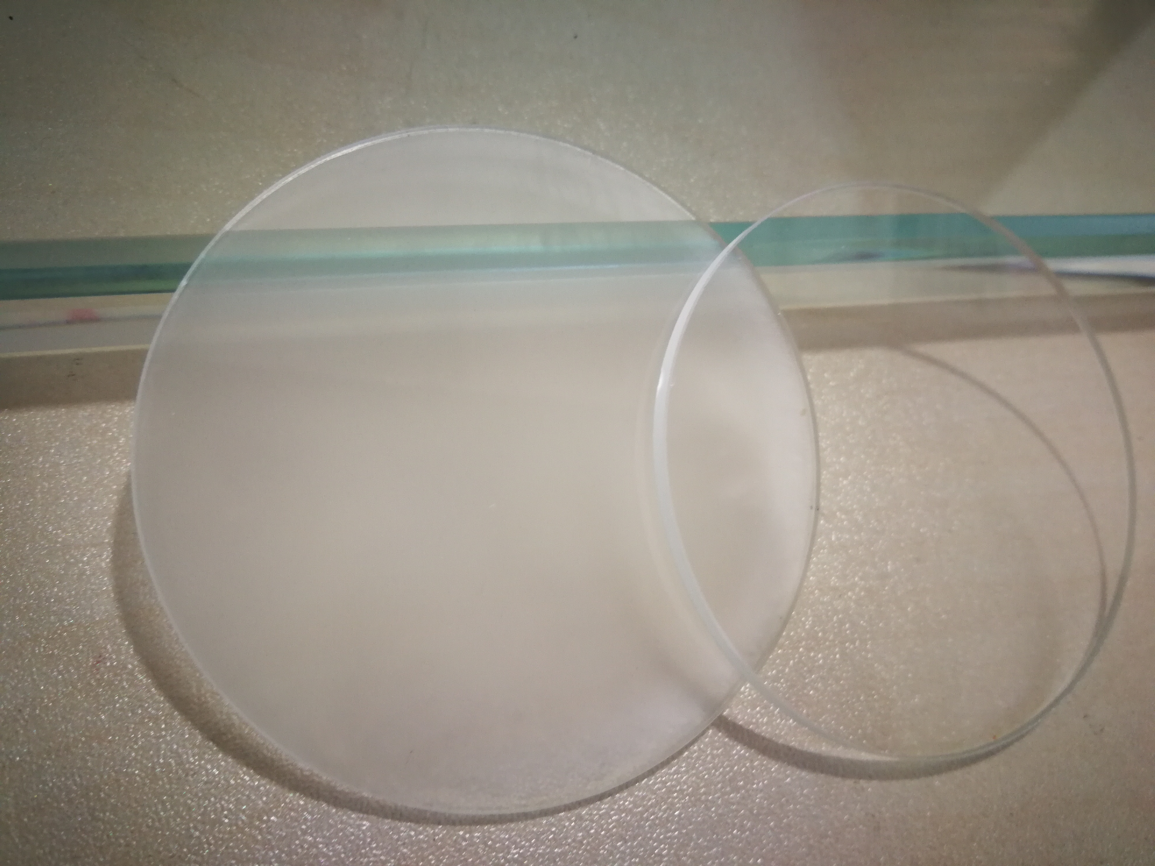 tempered glass for light cover glass led lighting cover with screen printing round ultra clear light glass