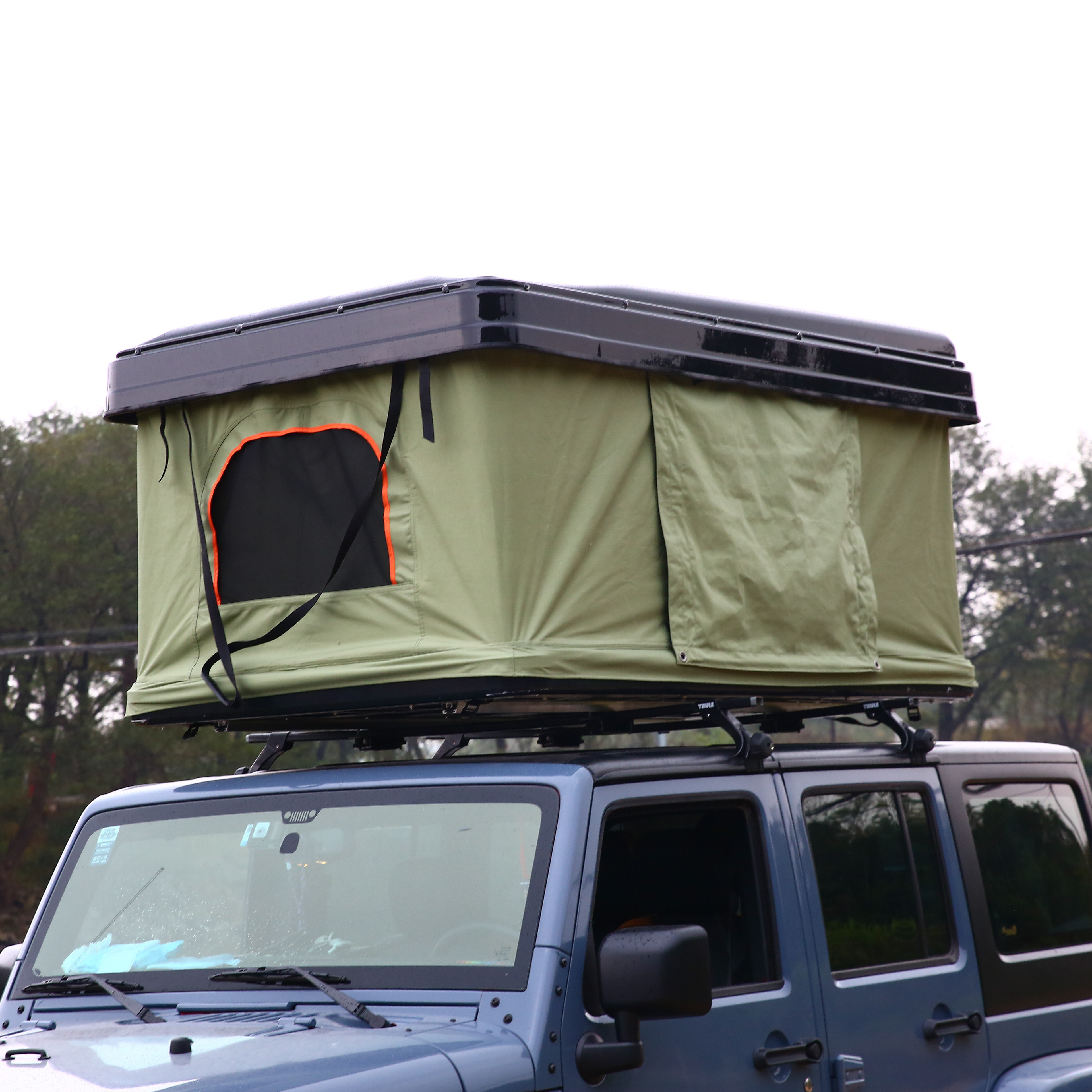 The new design hot Hard Shell Roof Top Camper Trailer Tent with ladder