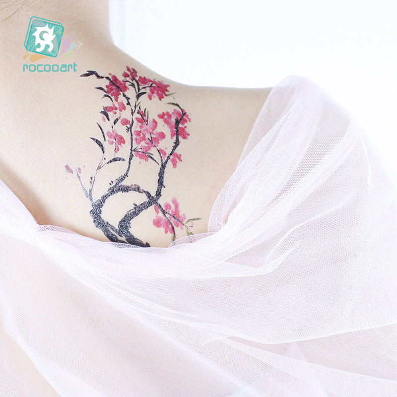 2019 New Arrival Beauty Cherry Blossom Body Hands Wrist Decoration Girls Temporary Female Tattoo Sticker