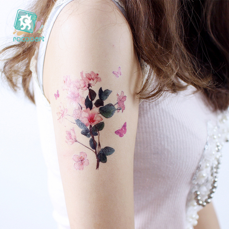 2019 New Arrival Beauty Cherry Blossom Body Hands Wrist Decoration Girls Temporary Female Tattoo Sticker