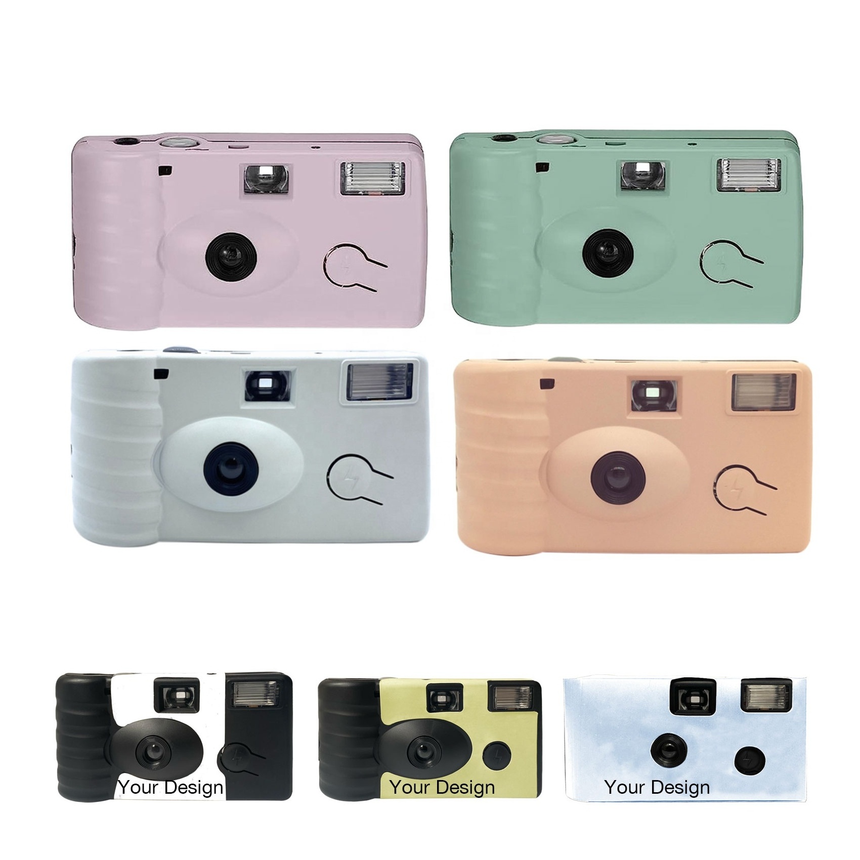 Wholesale Disposable Camera Flash 17exp 27exp Custom Wedding Single Use Camera With Film