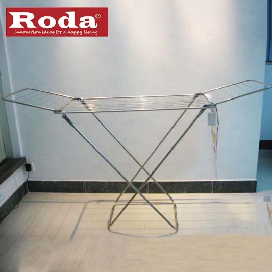 New Foldable Drying Laundry Rack,Foldable 3 Trays Clothes Drying Rack Rolling Collapsible Laundry Dryer Hanger Stand Indoor Outdoor