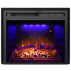 Luxstar 36 Inches Wholesale Electric Fireplace Heater Decorative with  3 Colors Atmosphere Light Real Log Speaker for Sale