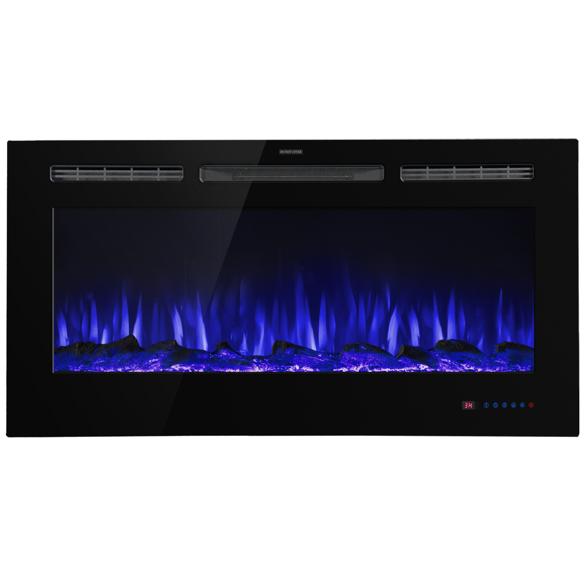 Luxstar Decorative 42 Inch Insert Electric Fireplace Decorative Flame LED with Remote Controls Electrical Heaters for Hot Sale