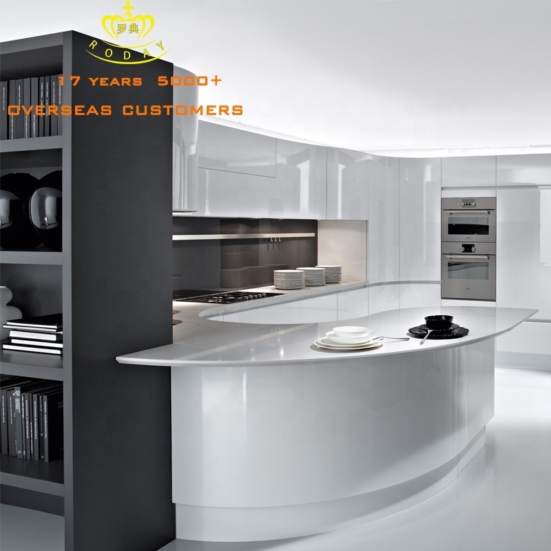 Focus on custom 17 years customers  high gloss kitchen cabinets alacena lacquer kitchens cabinets modern Kitchen Cabinet Set