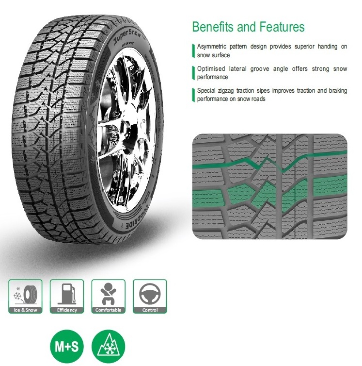 New Goodride Zuper Snow Z-507 winter Tyres for Passenger Cars used under ice and snow weather