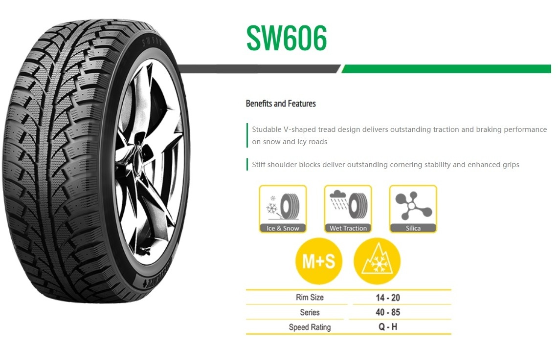 New Goodride  SW606 winter Tyres for Passenger Cars used under ice and snow weather