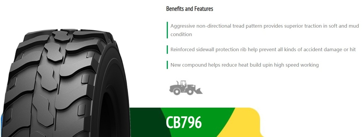 Goodride Off The Road Tyre CB796 Aggressive non-directional tread pattern provides superior traction in soft and mud condition