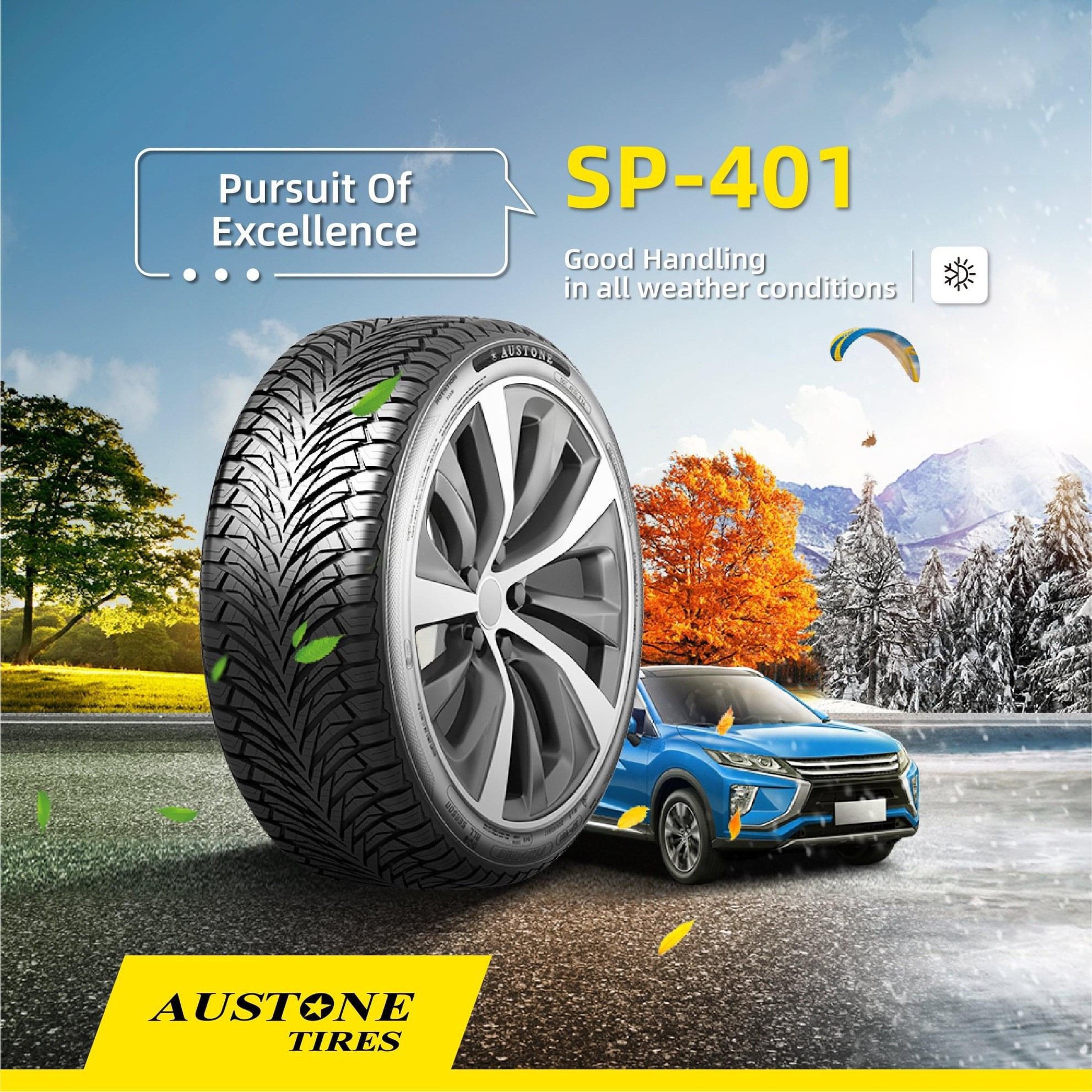 New AUSTONE tyres All season tire for Germany 205/55R16 SP-401 pattern