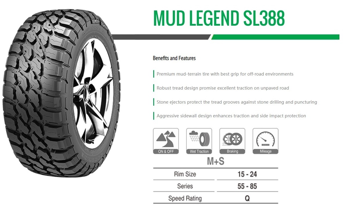 New Goodride MUD LEGEND SL388 SUV Tyres Premium mud-terrain tire