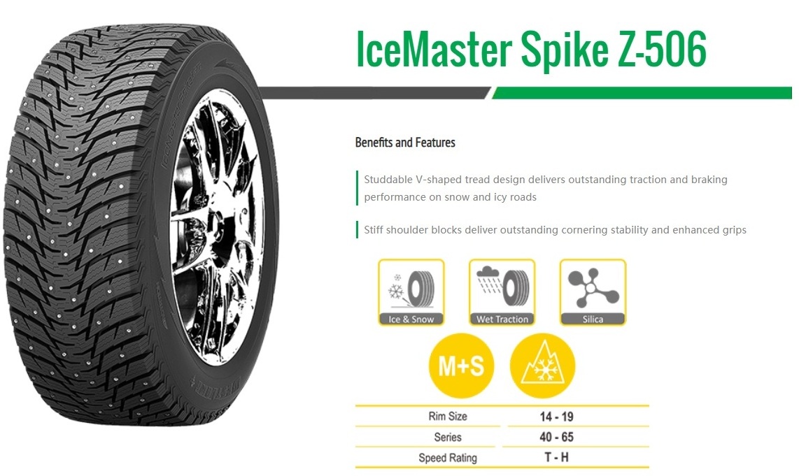 New Goodride  IceMaster Spike Z-506 winter Tyres for Passenger Cars wet traction