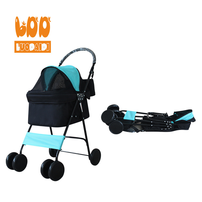 Dog cat stroller for sale foldable dog carriage cat dog stroller made in china