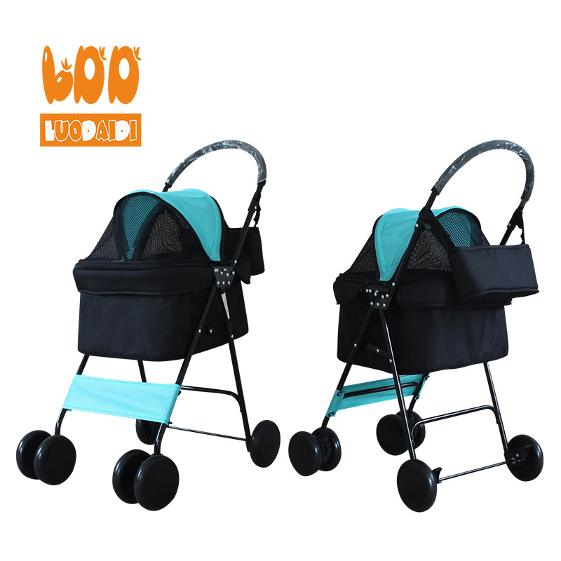 Dog cat stroller for sale foldable dog carriage cat dog stroller made in china