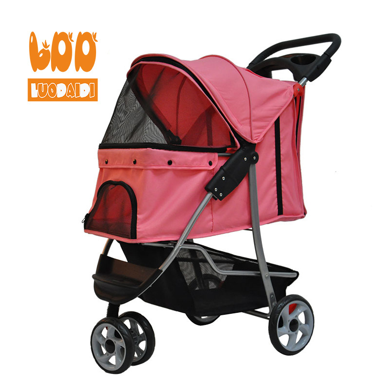 chinese wholesale suppliers 3 wheels pet dog cat stroller lightweight pet stroller for dog