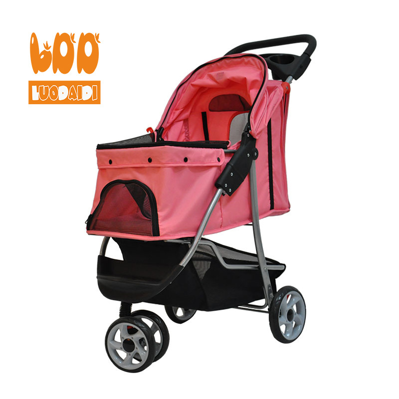 chinese wholesale suppliers 3 wheels pet dog cat stroller lightweight pet stroller for dog