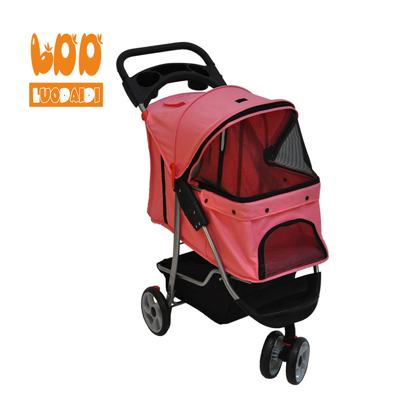 chinese wholesale suppliers 3 wheels pet dog cat stroller lightweight pet stroller for dog