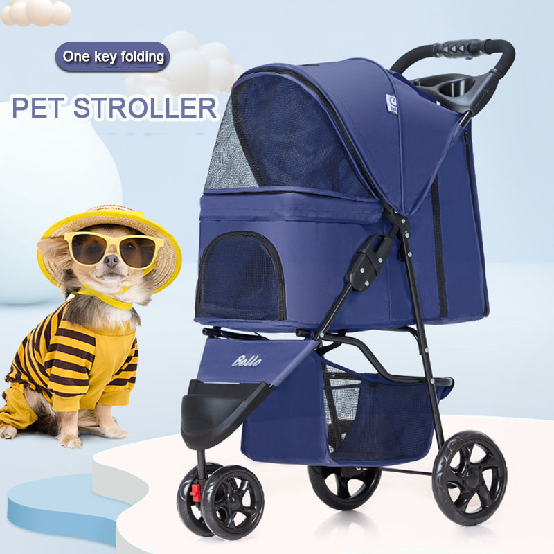 Pet Stroller Lightweight Folding Pet Stroller Dog out door Wagon Large Dog Car