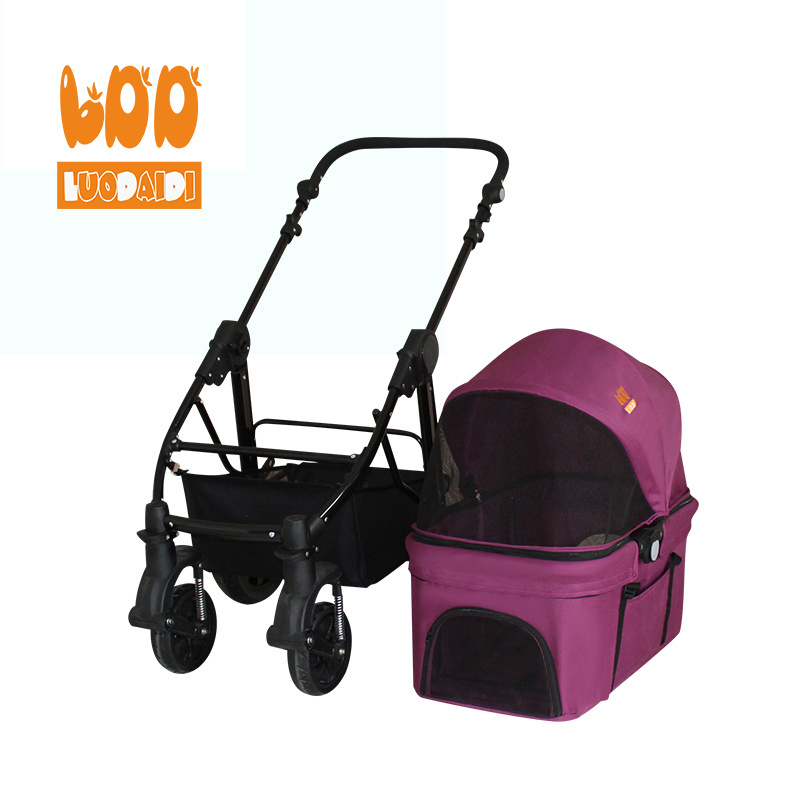 2020  pet stroller manufacturer dog  stroller detachable dog buggy