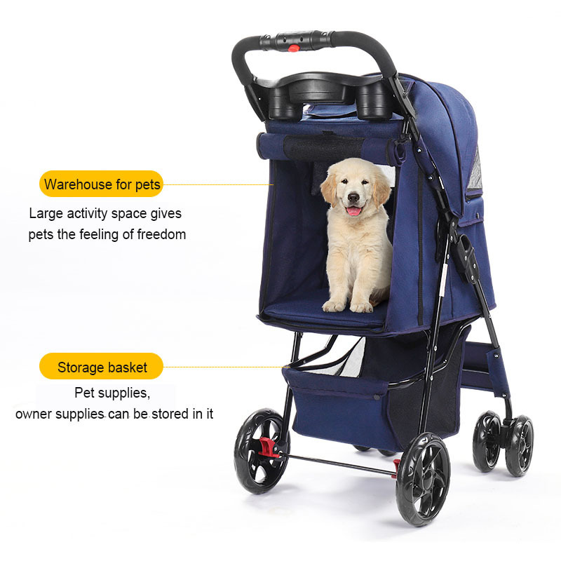 Pet Stroller Lightweight Folding Pet Stroller Dog out door Wagon Large Dog Car