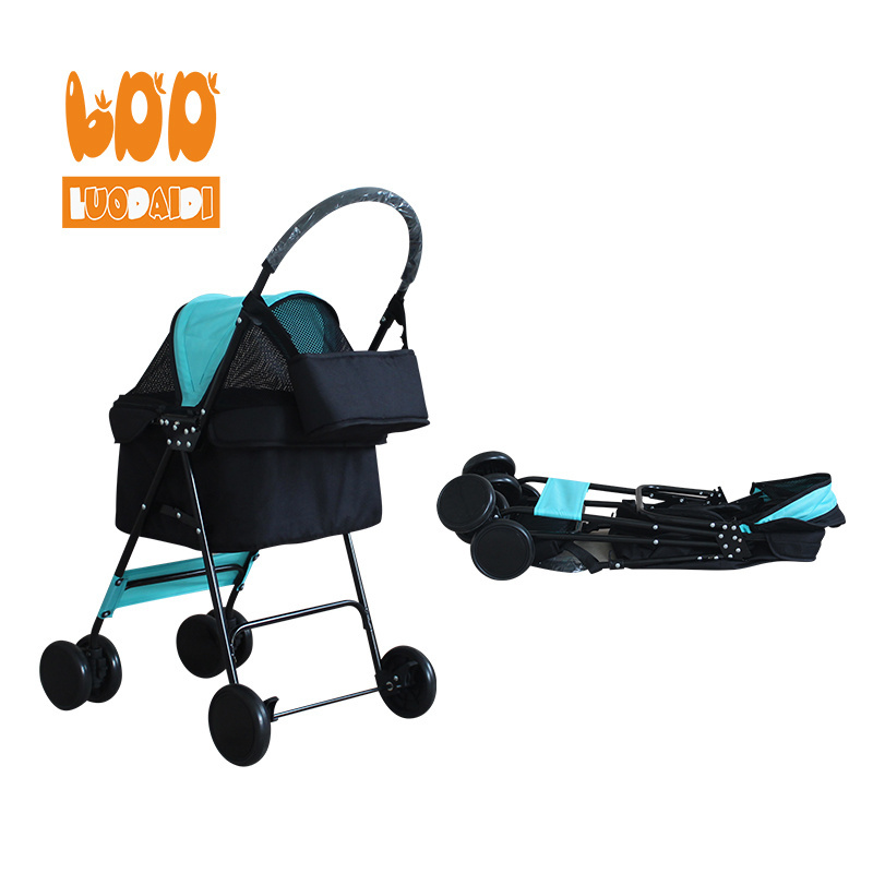 Dog cat stroller for sale foldable dog carriage cat dog stroller made in china