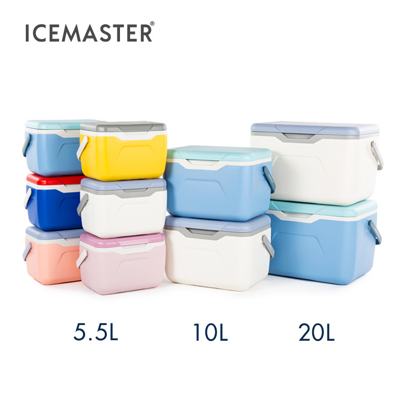 IceMaster Beer Can Drinking Ice Cooler Box Blood Vaccine Plastic Low Price Promotion Mini 5.5L 10.5L 20L Carry Food Cooler Box