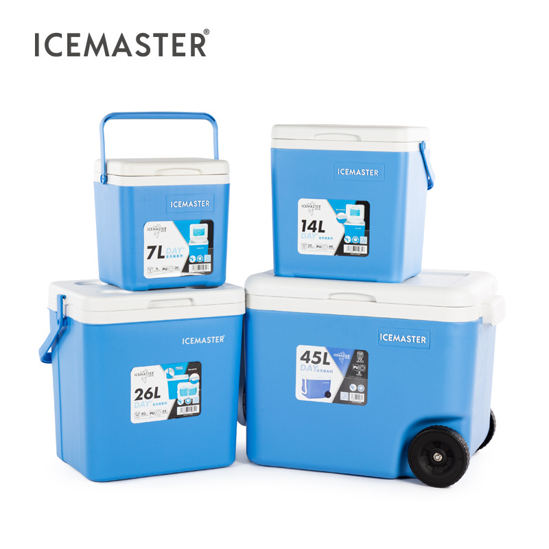 Icemaster Cool Box Transport Coolbox Ice Brick Cooler Food Grade Pp Plastic 7L 14L 26L 45L Carton Packing Insulated Lunch Box