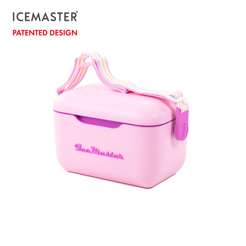 IceMaster China OEM ODM Custom 12QT Portable Plastic Picnic Camping Chest Outdoor Cooler Box with handle and strap