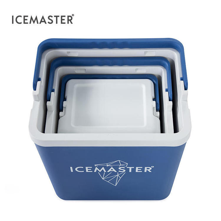 IceMaster Day 2 7 14 26 45 L Ice Retention PP PE PU With Wheels Rolling handgrip blue Multiple capacities Beer Cooler Box