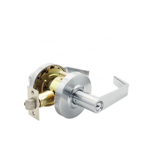 ROEASY Heavy Duty Commercial Protective Door Lever Lock Satin Chrome Grade 2 Industrial Door Handle