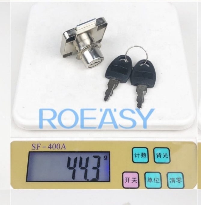 Roeasy Hot Sell Product Furniture Hardware Desk Drawer Lock for Furniture138-22c Bedroom Furniture Iron Modern Nickel Plated