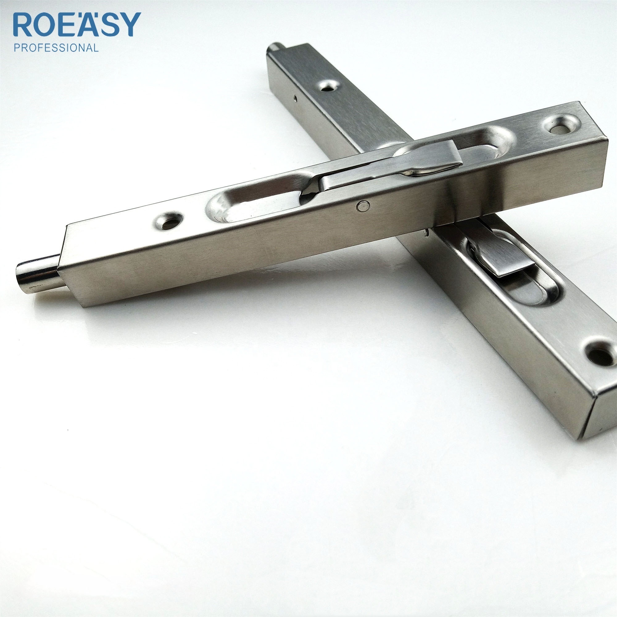 Roeasy Dutch Door Bolt Stainless Steel Flush Door Lock Bolt Conceal Insert Flush Sliding SS tower Bolt