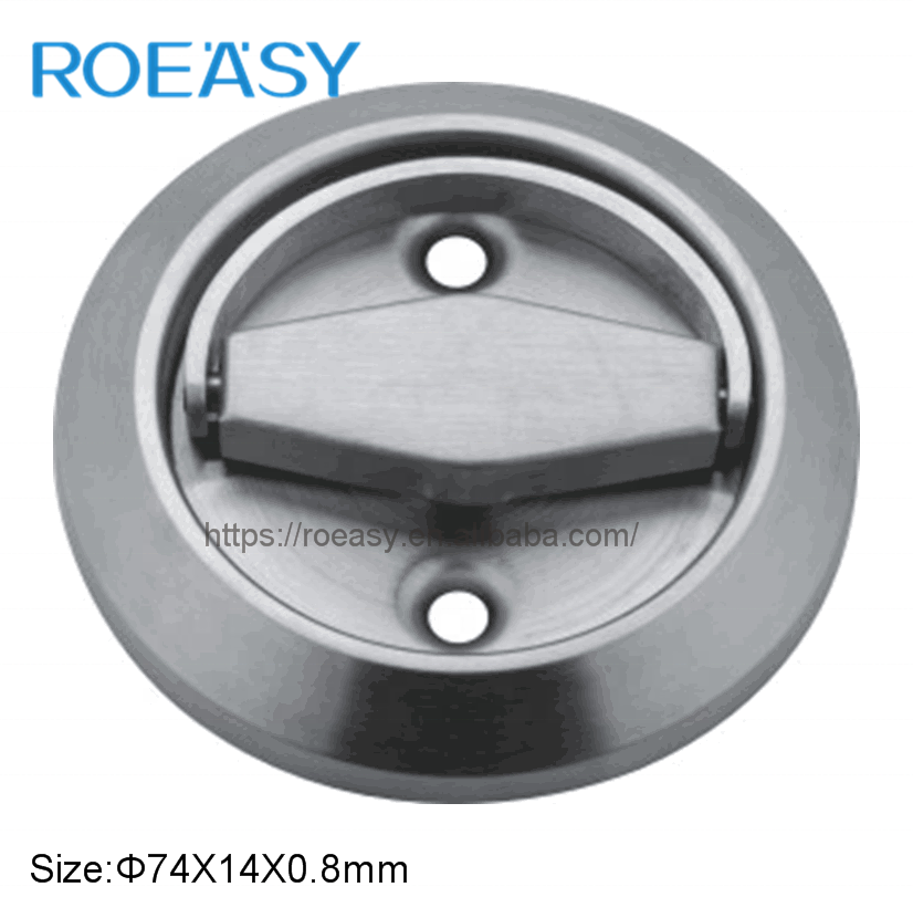 Roeasy  Stainless steel 304 Flush Pull Door Ring Handle Machine Tool Pull Handle passage/fire door handle/thumb turn  YP-001ABCD