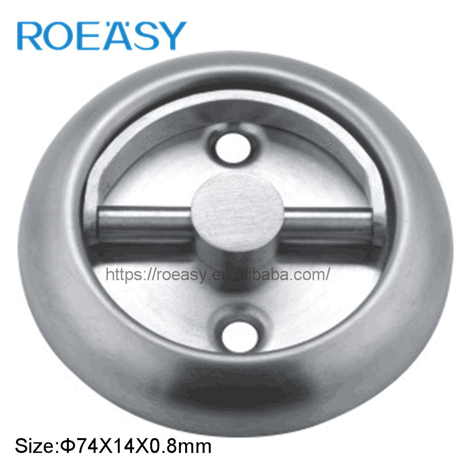 Roeasy  Stainless steel 304 Flush Pull Door Ring Handle Machine Tool Pull Handle passage/fire door handle/thumb turn  YP-001ABCD