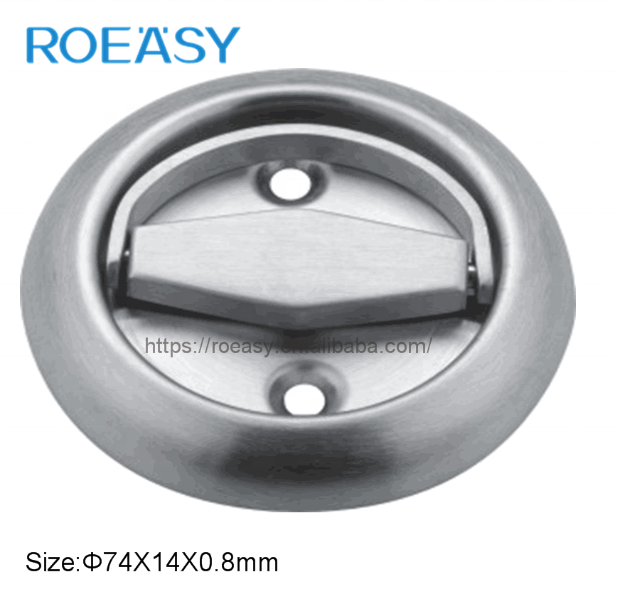 Roeasy  Stainless steel 304 Flush Pull Door Ring Handle Machine Tool Pull Handle passage/fire door handle/thumb turn  YP-001ABCD