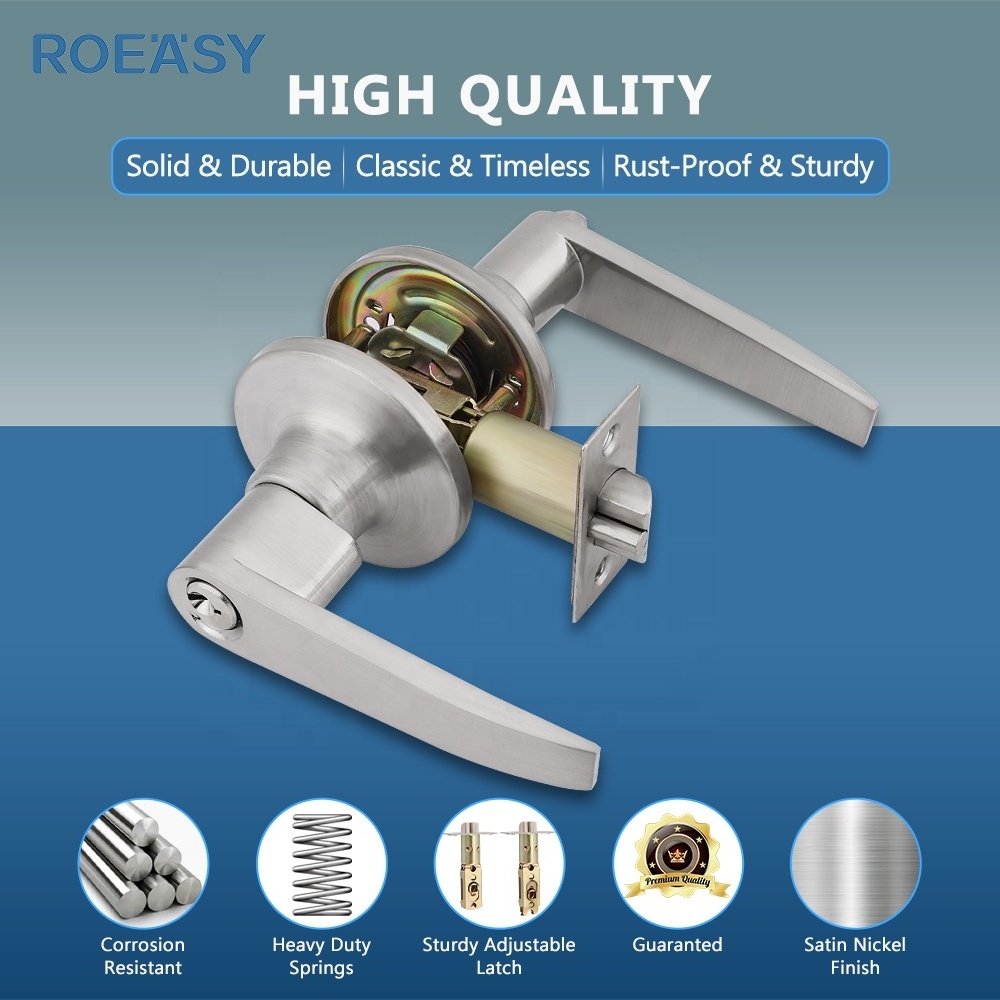 Roeasy heavy duty zinc alloy bedroom door lock  locks handle lockset privacy door locks and handles