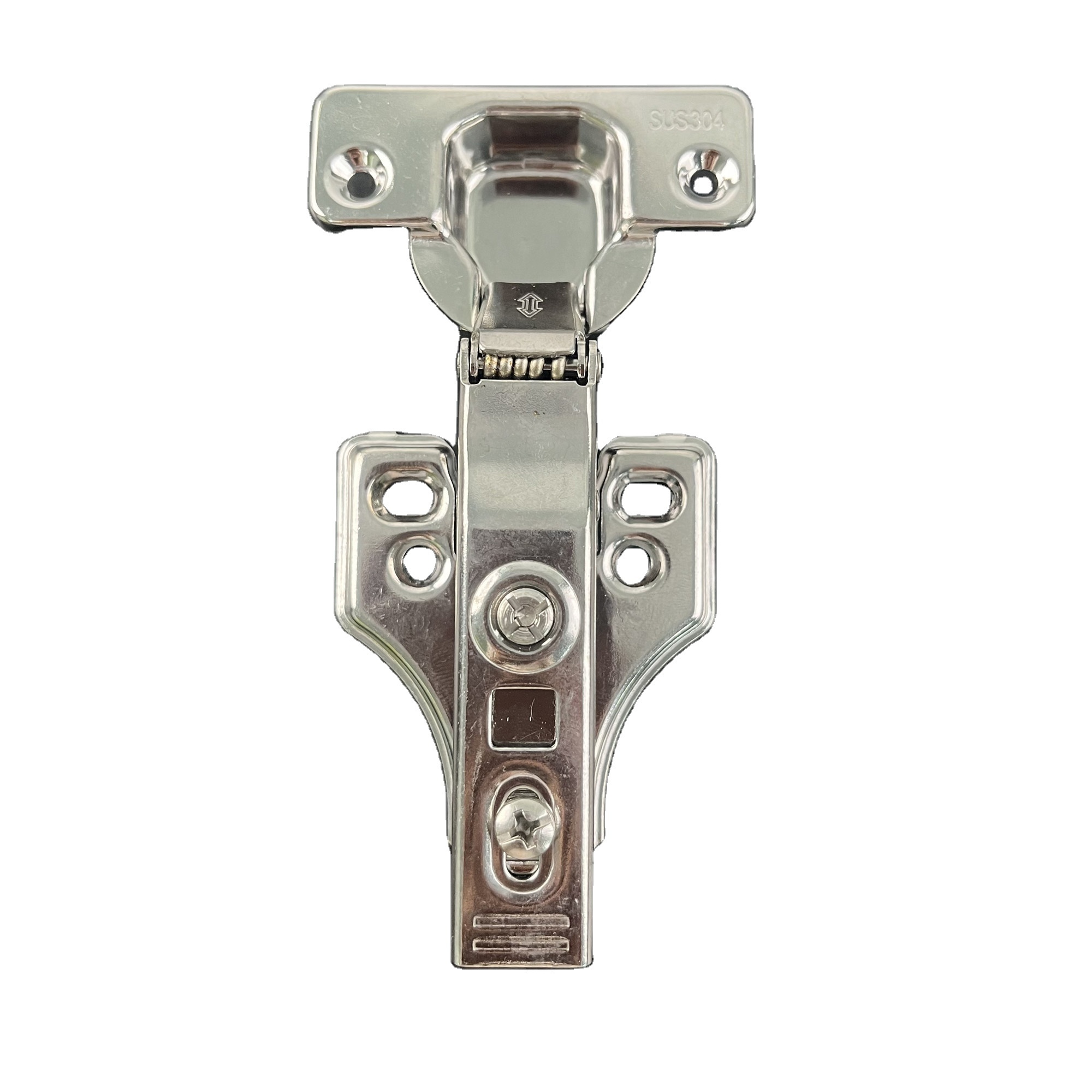 Roeasy SS304 hydraulic hinge cabinet concealed furniture hinge stainless steel cabinet hinge soft closing butterfly base