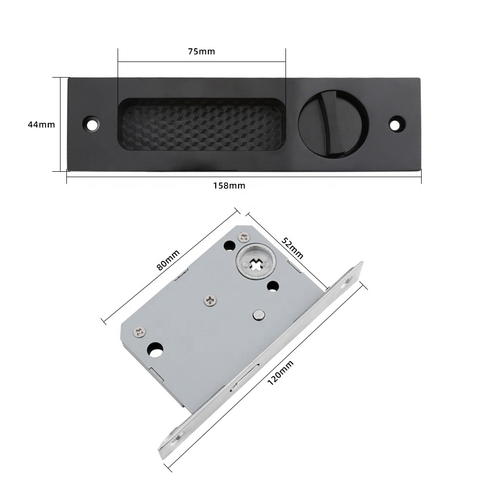 Roeasy sliding glass door stainless steel handle lock steel shower room glass selling golden supplier lock for aluminium door