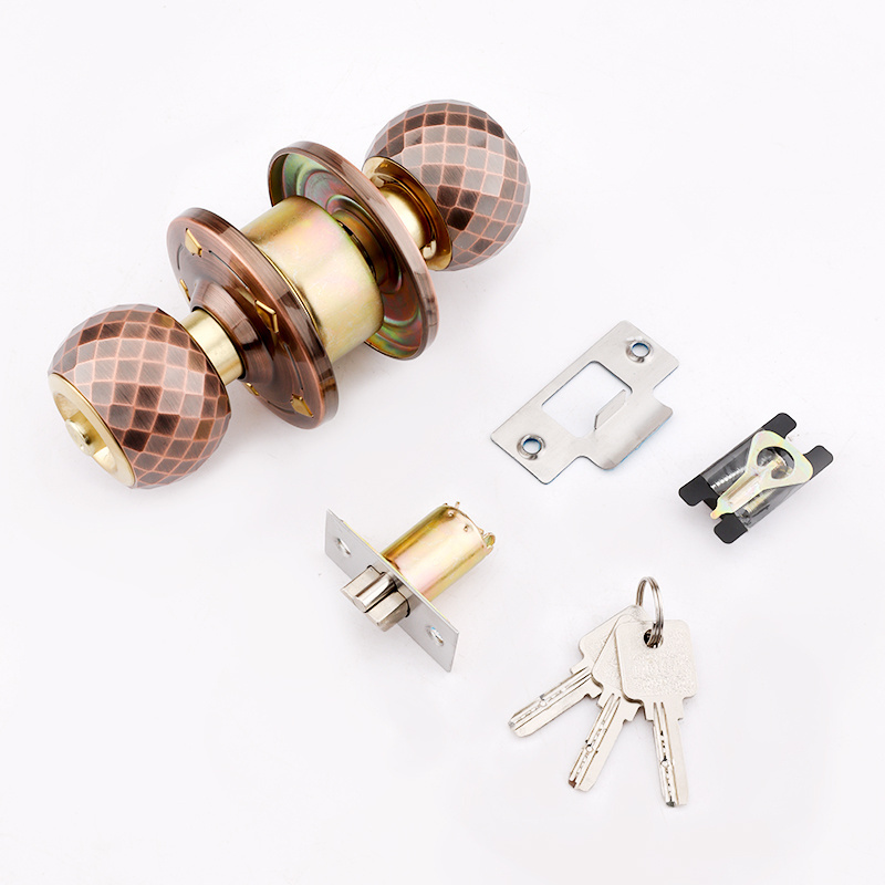 Roeasy modern quality brass rounded door mortise lock cylinder zinc alloy security glass sliding door lock