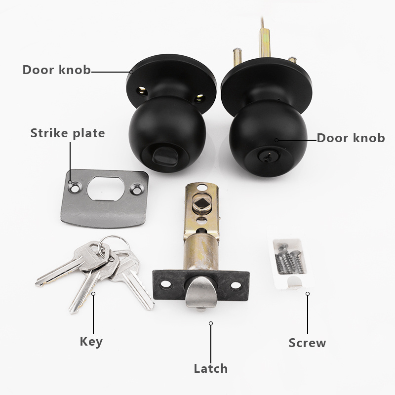 Roeasy lock tubular door knob keyed entry door lock  tubular mortice lock body door knob latch