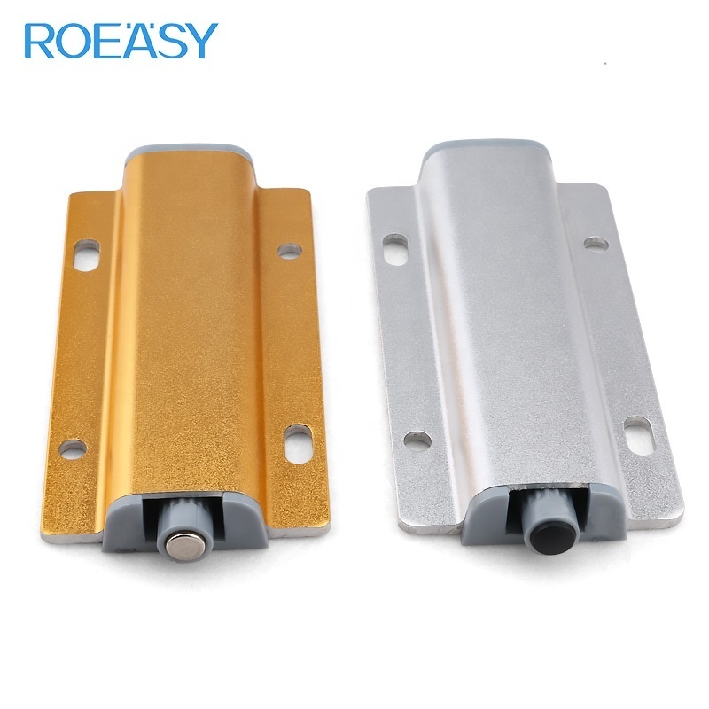 Roeasy furniture fittings magnetic push open system cabinet catch for furniture cabinet door push to open system